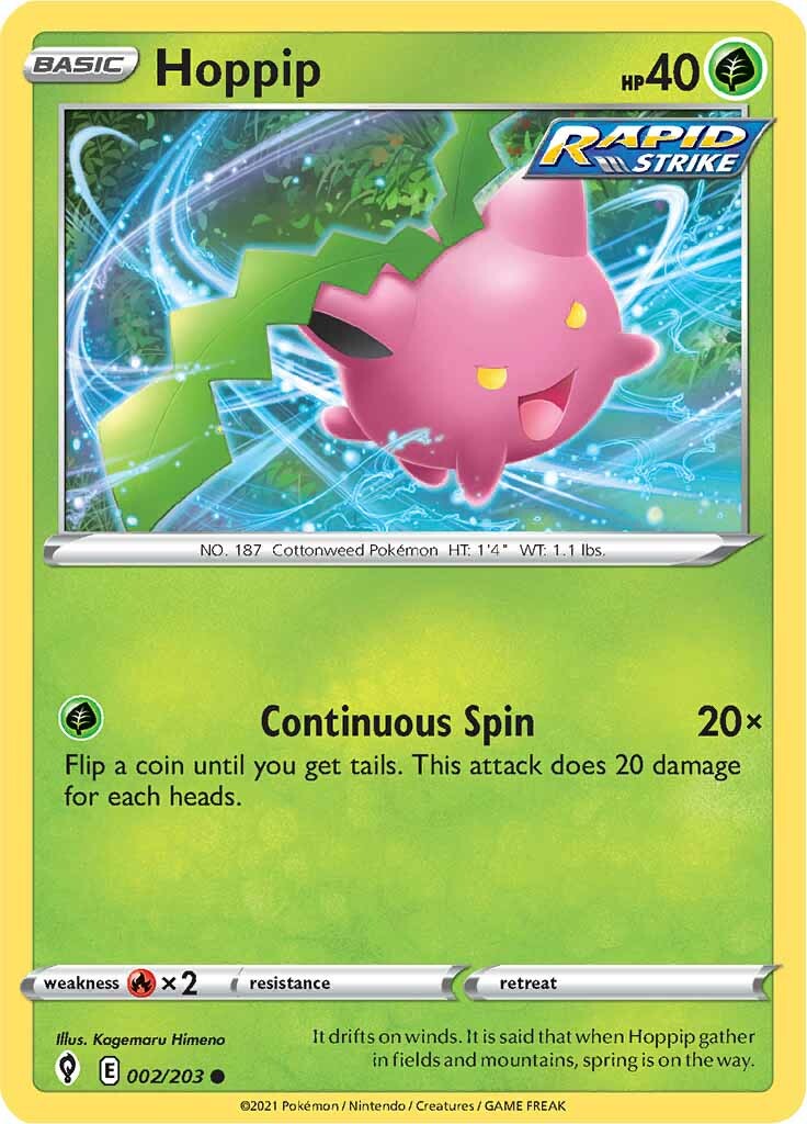 Hoppip (002/203) [Sword & Shield: Evolving Skies] - Pokémon - Card Brawlers | Quebec | Canada |