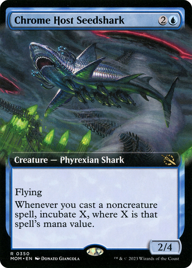Chrome Host Seedshark (Extended Art) [March of the Machine] - Magic: The Gathering - Card Brawlers | Quebec | Canada |