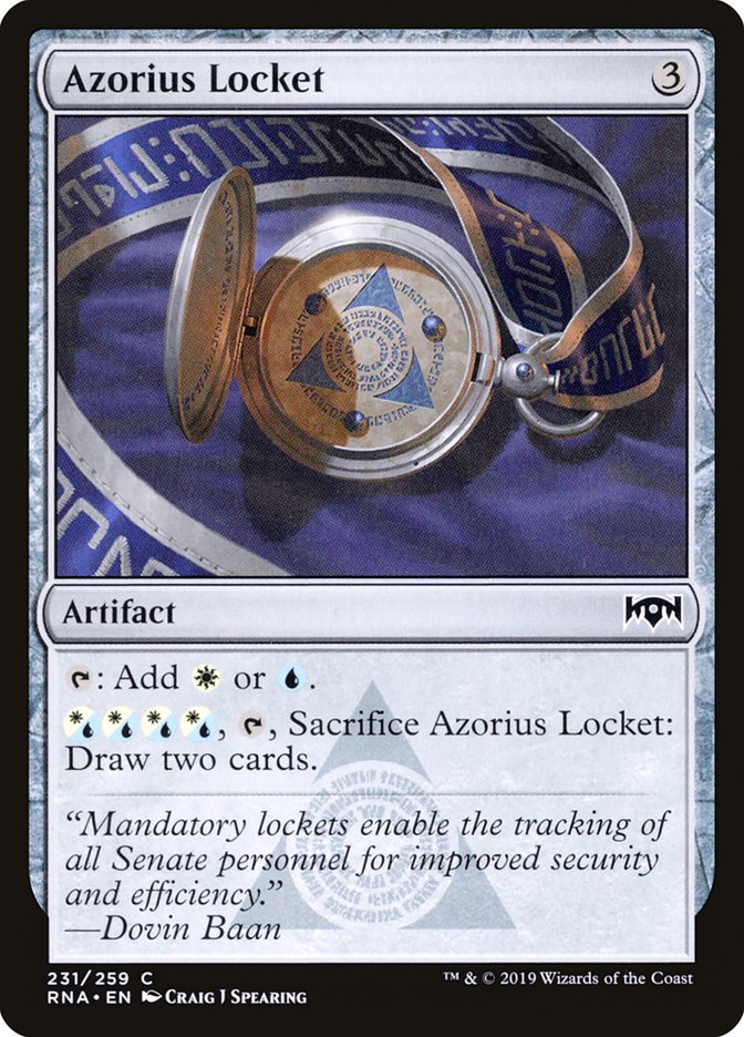 Azorius Locket [Ravnica Allegiance] - Magic: The Gathering - Card Brawlers | Quebec | Canada |