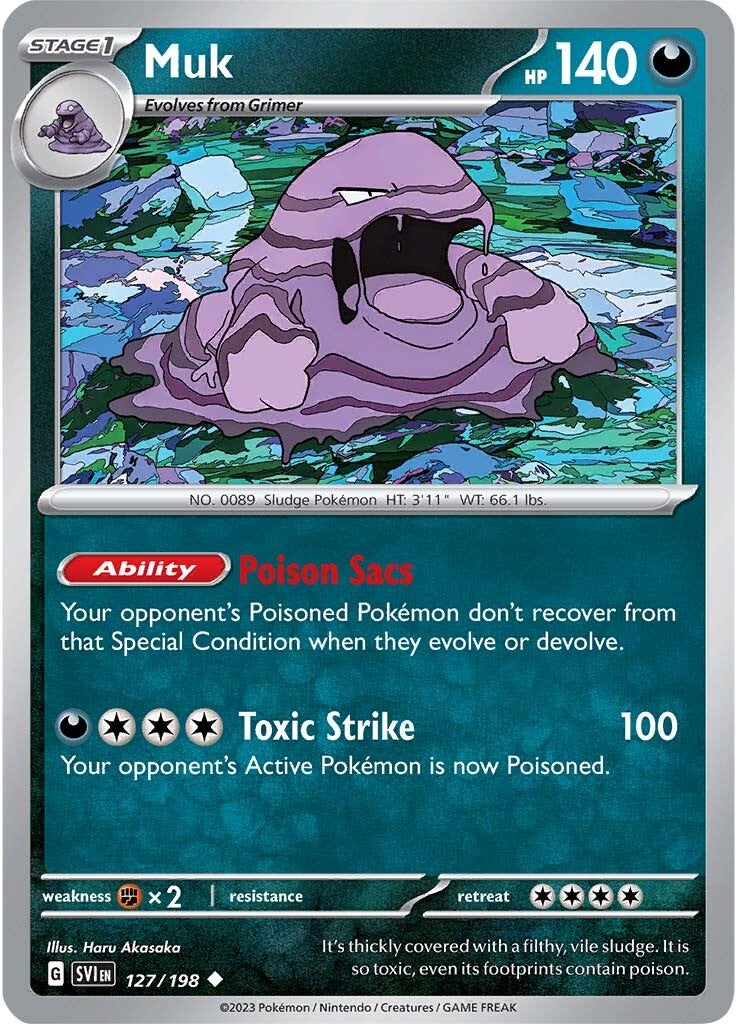 Muk (127/198) [Scarlet & Violet: Base Set] - Pokémon - Card Brawlers | Quebec | Canada |