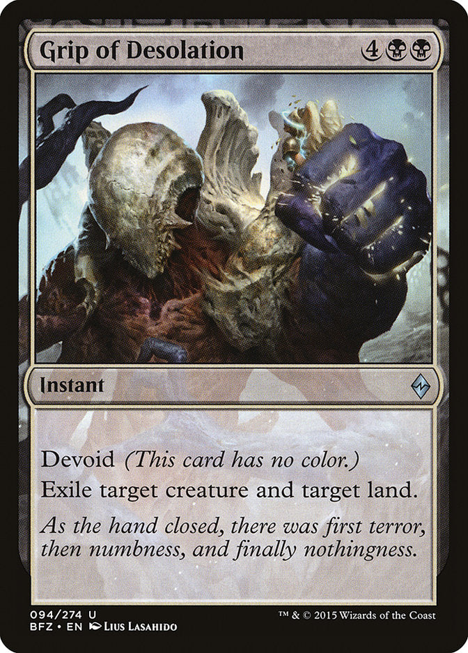 Grip of Desolation [Battle for Zendikar] - Magic: The Gathering - Card Brawlers | Quebec | Canada |