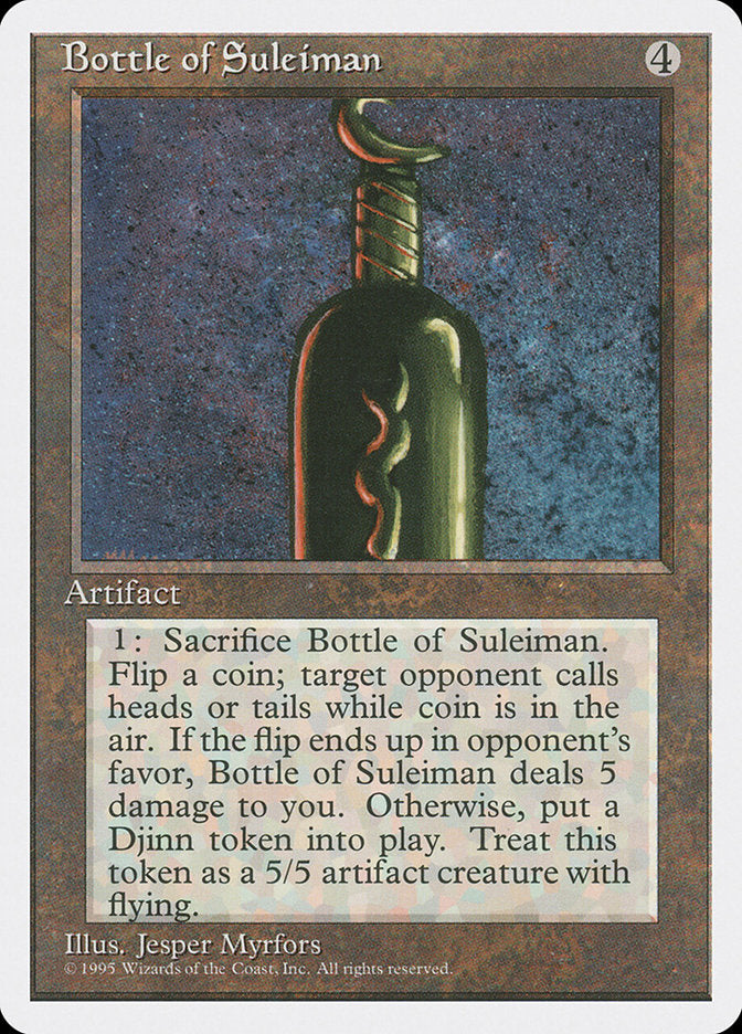 Bottle of Suleiman [Fourth Edition] - Magic: The Gathering - Card Brawlers | Quebec | Canada |