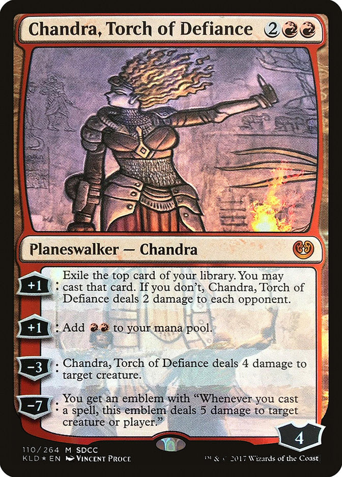 Chandra, Torch of Defiance [San Diego Comic-Con 2017] - Magic: The Gathering - Card Brawlers | Quebec | Canada |