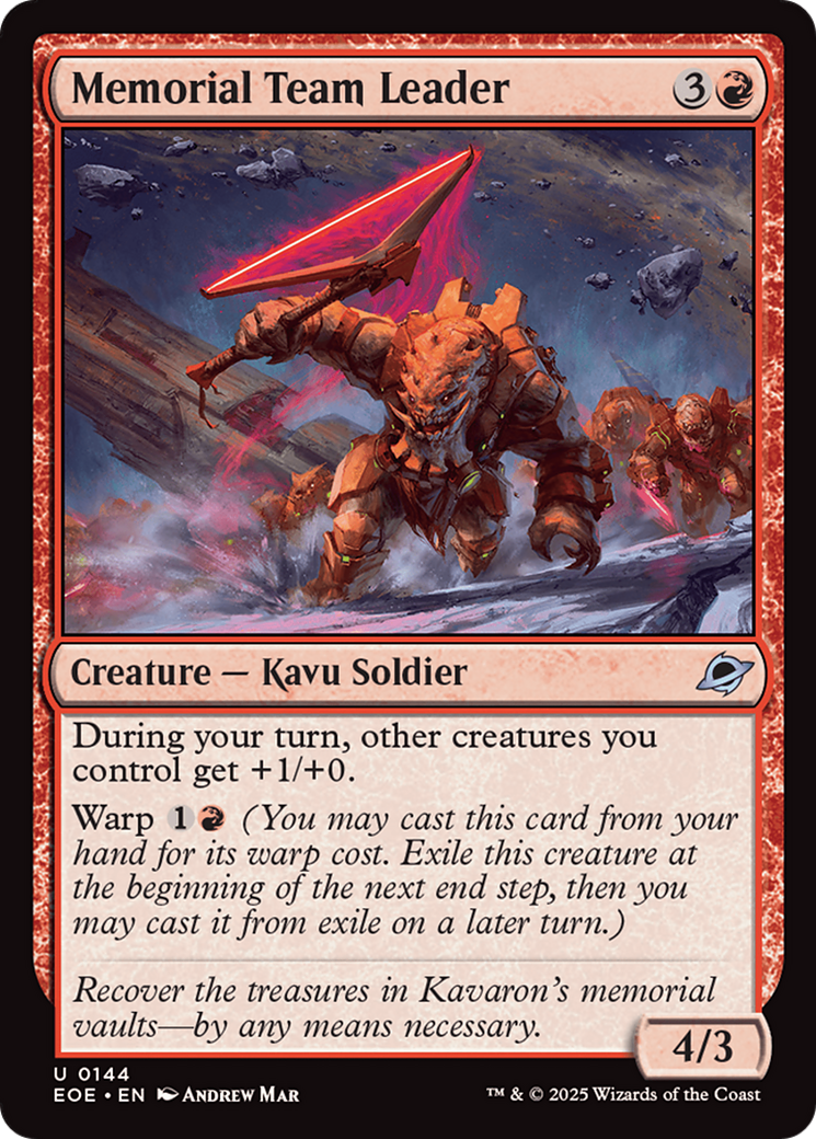Memorial Team Leader [Edge of Eternities] - Magic: The Gathering - Card Brawlers | Quebec | Canada |