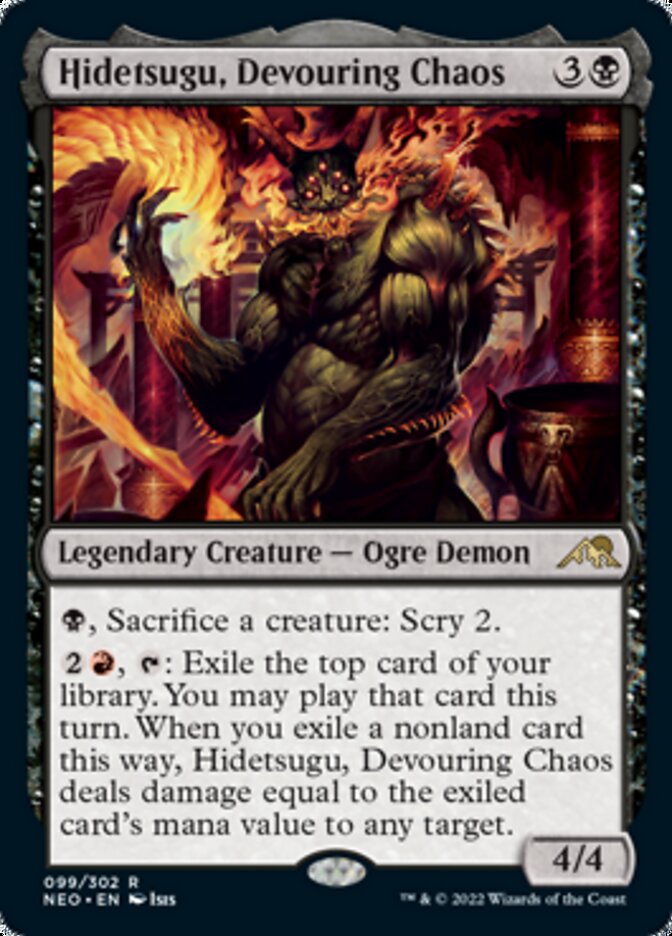 Hidetsugu, Devouring Chaos [Kamigawa: Neon Dynasty] - Magic: The Gathering - Card Brawlers | Quebec | Canada |