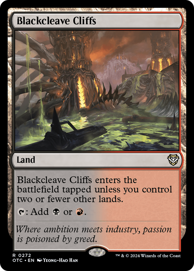 Blackcleave Cliffs [Outlaws of Thunder Junction Commander] - Magic: The Gathering - Card Brawlers | Quebec | Canada |