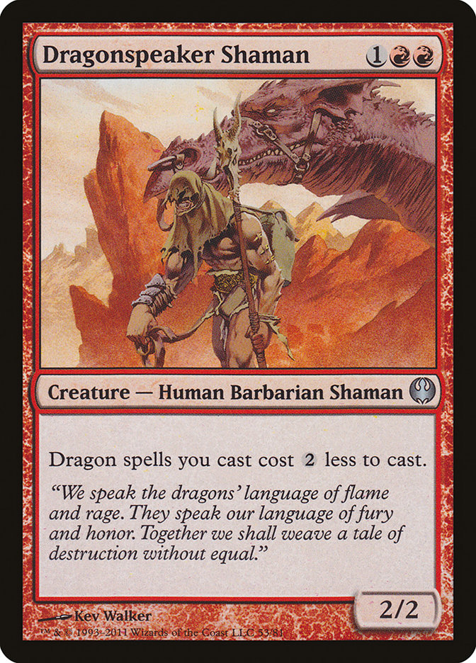 Dragonspeaker Shaman [Duel Decks: Knights vs. Dragons] - Magic: The Gathering - Card Brawlers | Quebec | Canada |