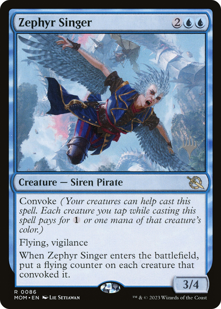 Zephyr Singer (Promo Pack) [March of the Machine Promos] - Magic: The Gathering - Card Brawlers | Quebec | Canada |
