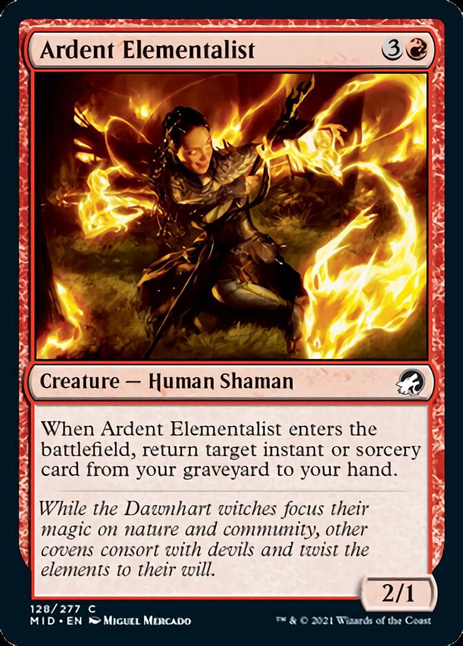 Ardent Elementalist [Innistrad: Midnight Hunt] - Magic: The Gathering - Card Brawlers | Quebec | Canada |
