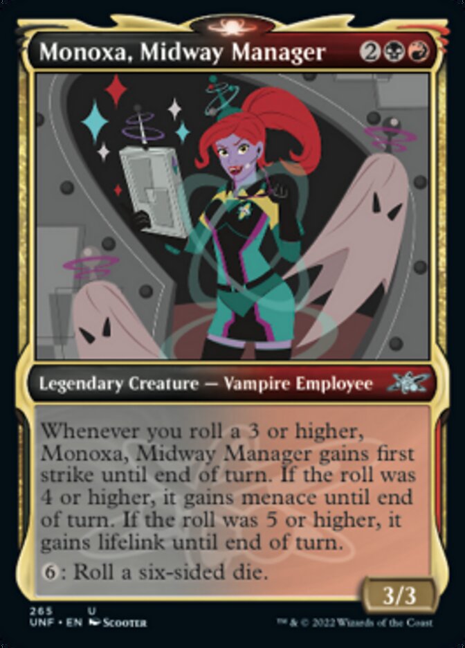 Monoxa, Midway Manager (Showcase) [Unfinity] - Magic: The Gathering - Card Brawlers | Quebec | Canada |