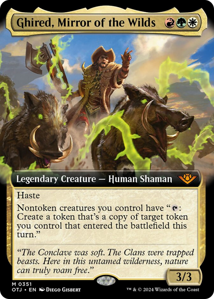Ghired, Mirror of the Wilds (Extended Art) [Outlaws of Thunder Junction] - Magic: The Gathering - Card Brawlers | Quebec | Canada |
