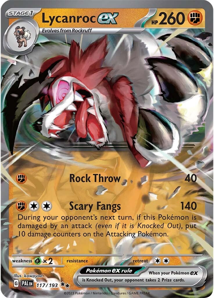 Lycanroc ex (117/193) [Scarlet & Violet: Paldea Evolved] - Pokémon - Card Brawlers | Quebec | Canada |