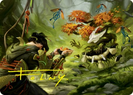 Commune with Spirits Art Card (Gold-Stamped Signature) [Kamigawa: Neon Dynasty Art Series] - Magic: The Gathering - Card Brawlers | Quebec | Canada |