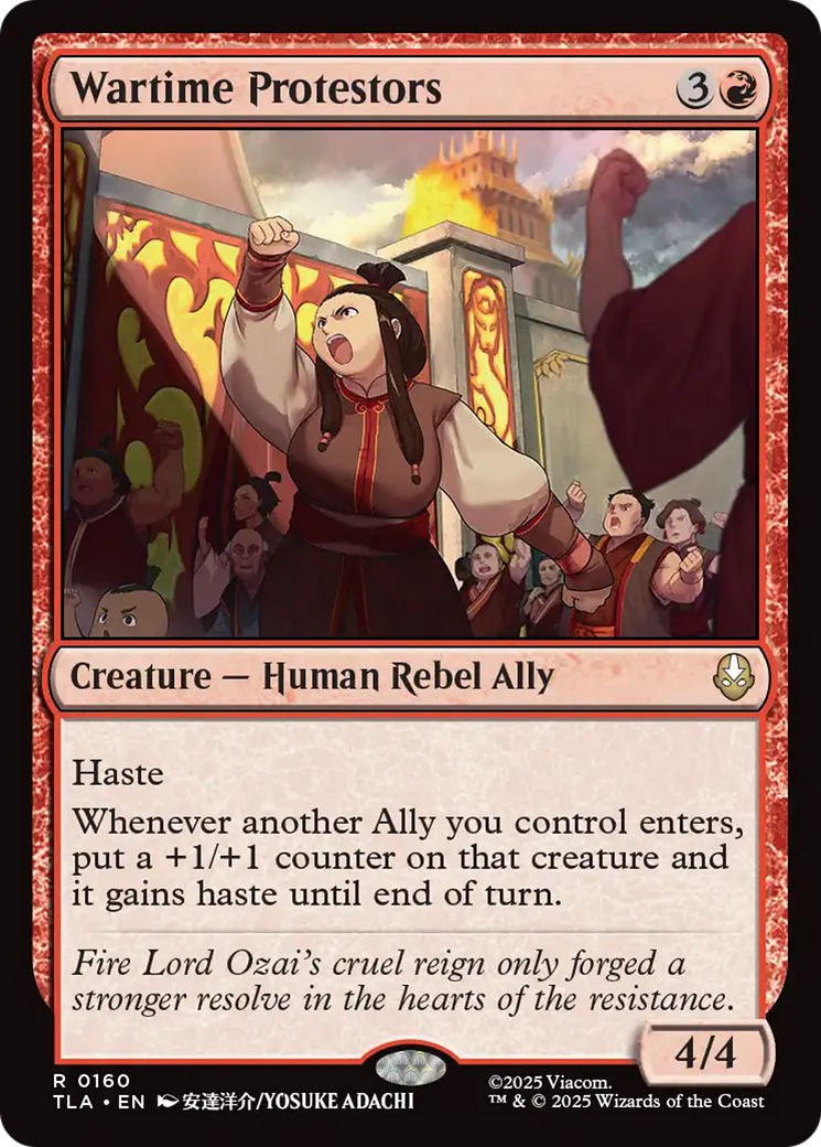Wartime Protestors [Avatar: The Last Airbender] - Magic: The Gathering - Card Brawlers | Quebec | Canada |