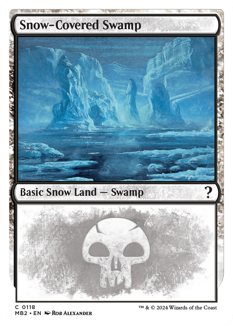 Snow-Covered Swamp (White Border) [Mystery Booster 2] - Magic: The Gathering - Card Brawlers | Quebec | Canada |
