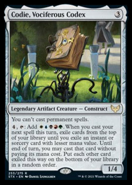 Codie, Vociferous Codex [Strixhaven: School of Mages] - Magic: The Gathering - Card Brawlers | Quebec | Canada |