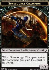 Sunscourge Champion // Zombie Double-Sided Token [Hour of Devastation Tokens] - Magic: The Gathering - Card Brawlers | Quebec | Canada |