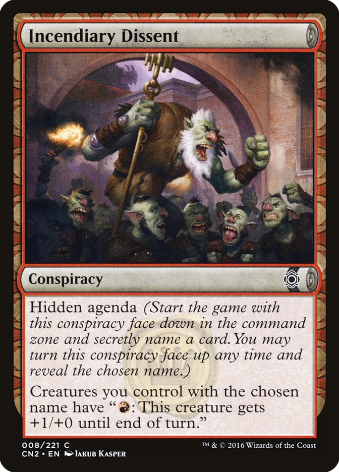 Incendiary Dissent [Conspiracy: Take the Crown] - Magic: The Gathering - Card Brawlers | Quebec | Canada |