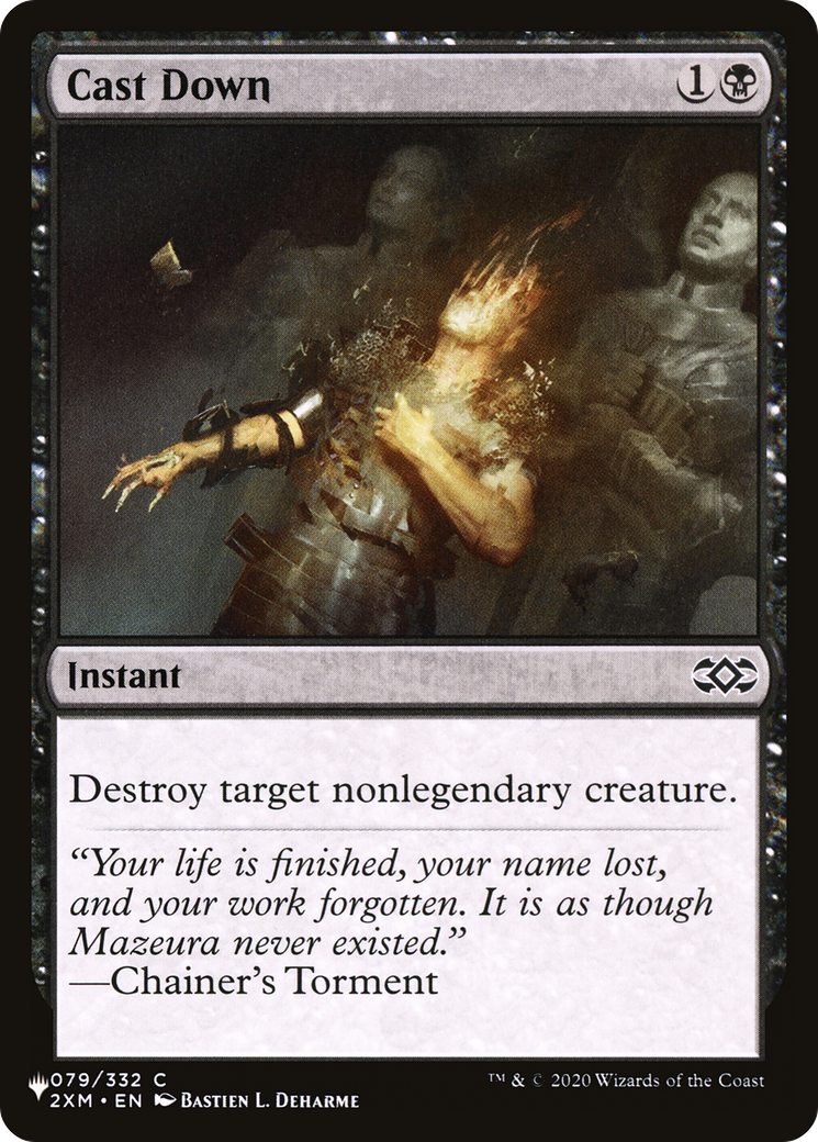 Cast Down (2XM) [The List] - Magic: The Gathering - Card Brawlers | Quebec | Canada |