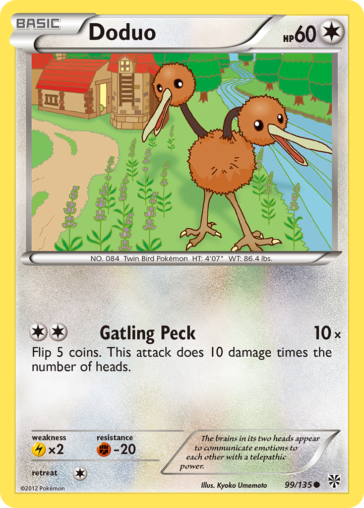 Doduo (99/135) [Black & White: Plasma Storm] - Pokémon - Card Brawlers | Quebec | Canada |