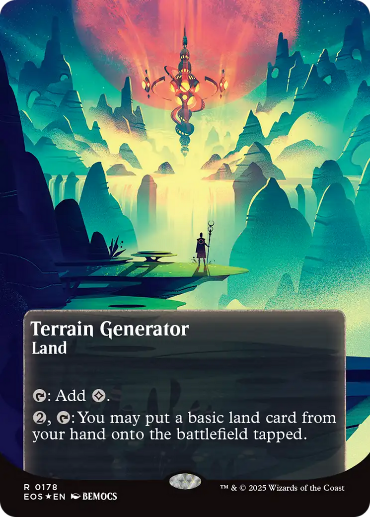 Terrain Generator (0178) (Borderless) (Galaxy Foil) [Edge of Eternities: Stellar Sights] - Magic: The Gathering - Card Brawlers | Quebec | Canada |