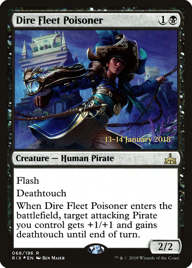 Dire Fleet Poisoner [Rivals of Ixalan Prerelease Promos] - Magic: The Gathering - Card Brawlers | Quebec | Canada |