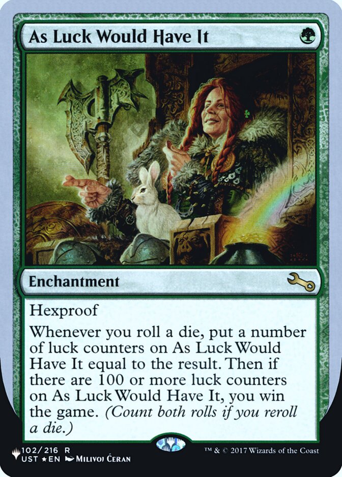 As Luck Would Have It (Unfinity Foil Edition) [The List] - Magic: The Gathering - Card Brawlers | Quebec | Canada |