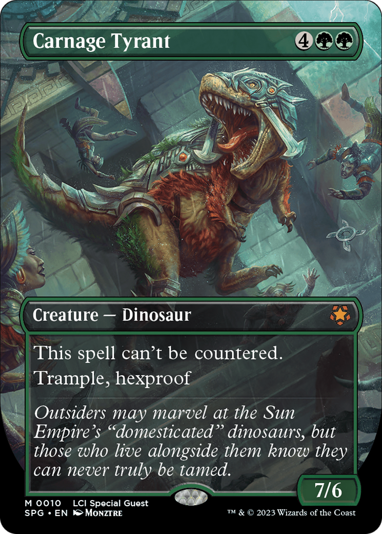 Carnage Tyrant (Borderless) [The Lost Caverns of Ixalan Special Guests] - Magic: The Gathering - Card Brawlers | Quebec | Canada |