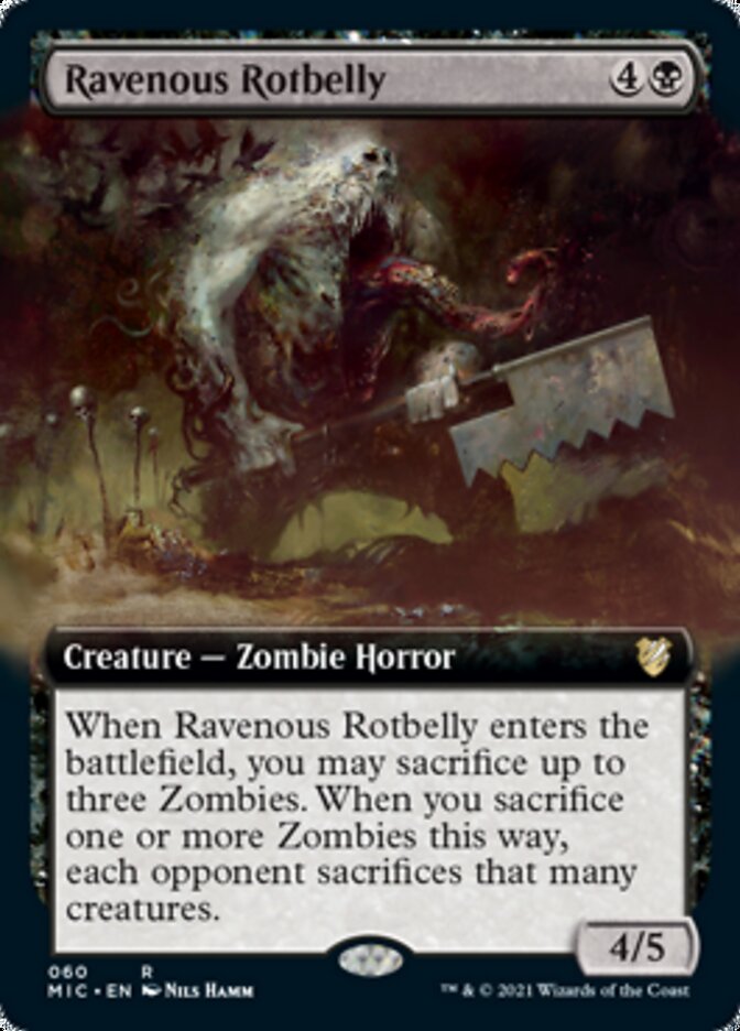 Ravenous Rotbelly (Extended Art) [Innistrad: Midnight Hunt Commander] - Magic: The Gathering - Card Brawlers | Quebec | Canada |