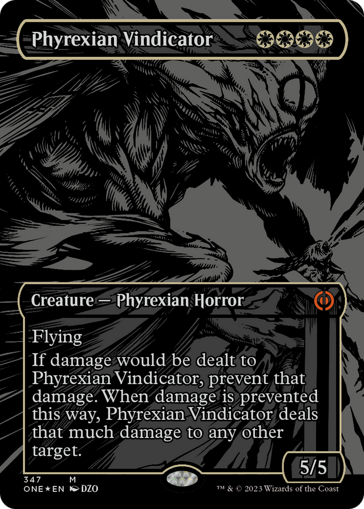 Phyrexian Vindicator (Oil Slick Raised Foil) [Phyrexia: All Will Be One] - Magic: The Gathering - Card Brawlers | Quebec | Canada |