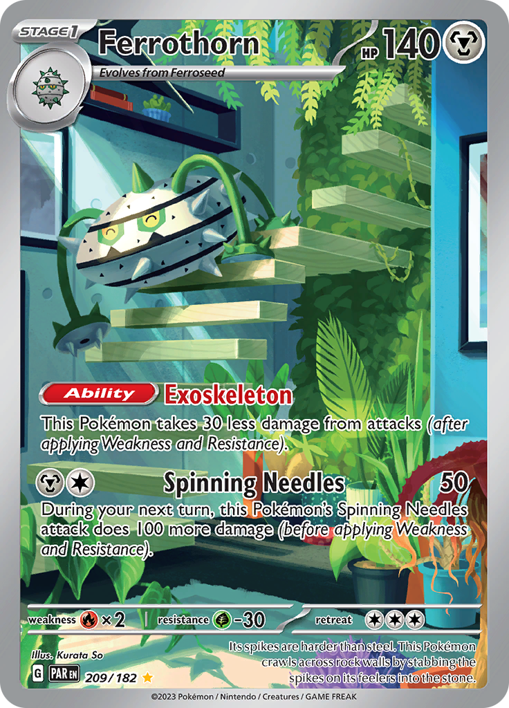 Ferrothorn (209/182) [Scarlet & Violet: Paradox Rift] - Pokémon - Card Brawlers | Quebec | Canada |