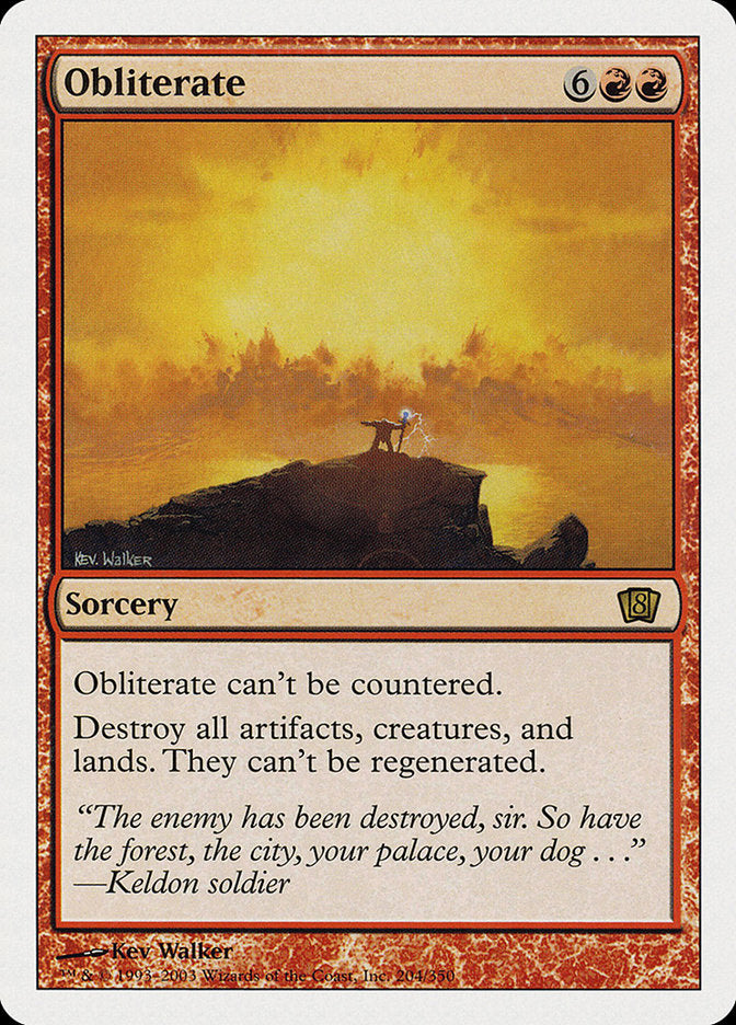 Obliterate [Eighth Edition] - Magic: The Gathering - Card Brawlers | Quebec | Canada |