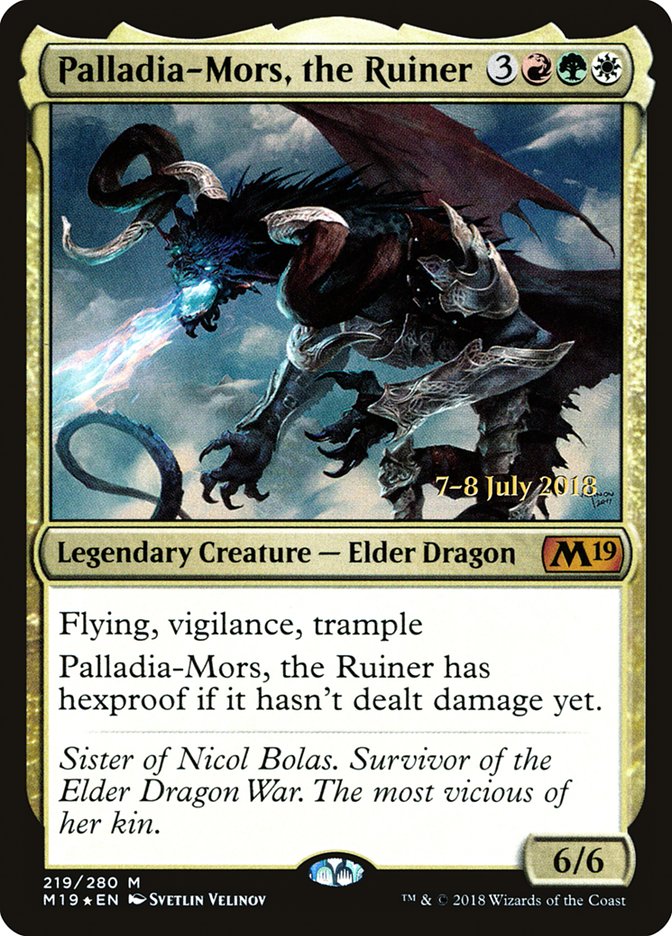 Palladia-Mors, the Ruiner [Core Set 2019 Prerelease Promos] - Magic: The Gathering - Card Brawlers | Quebec | Canada |