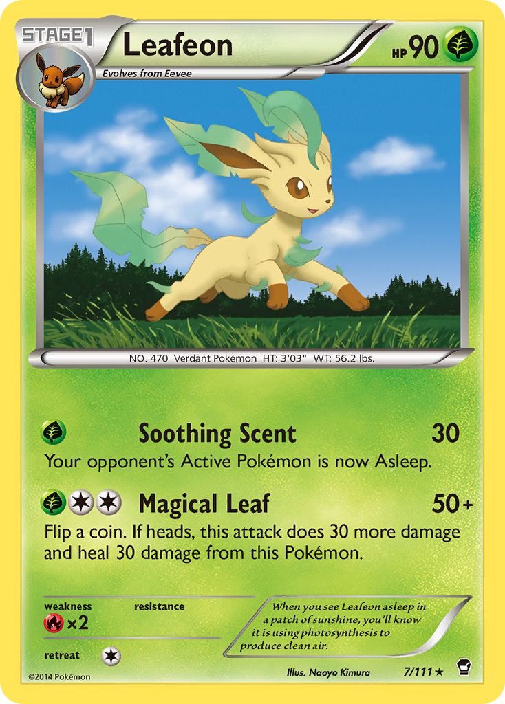 Leafeon (7/111) [XY: Furious Fists] - Pokémon - Card Brawlers | Quebec | Canada |