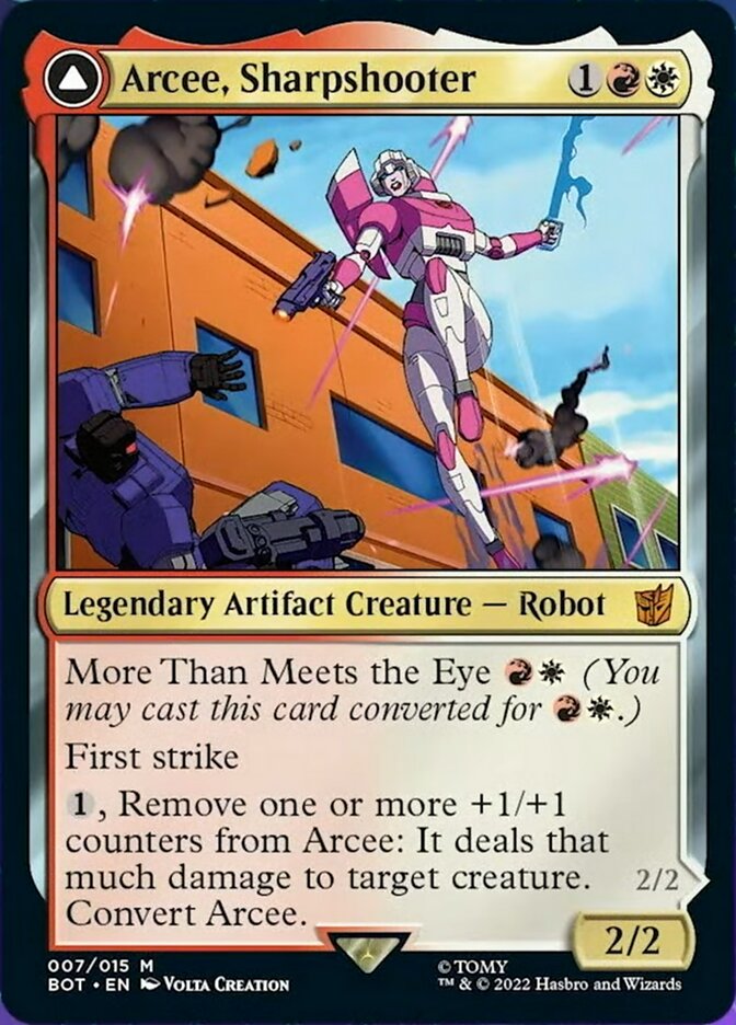 Arcee, Sharpshooter // Arcee, Acrobatic Coupe [Transformers] - Magic: The Gathering - Card Brawlers | Quebec | Canada |