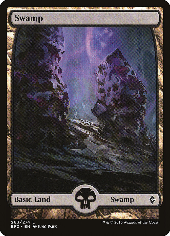 Swamp (263) (Full Art) [Battle for Zendikar] - Magic: The Gathering - Card Brawlers | Quebec | Canada |