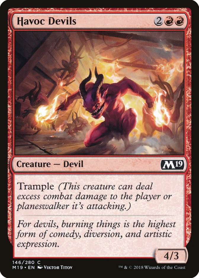 Havoc Devils [Core Set 2019] - Magic: The Gathering - Card Brawlers | Quebec | Canada |