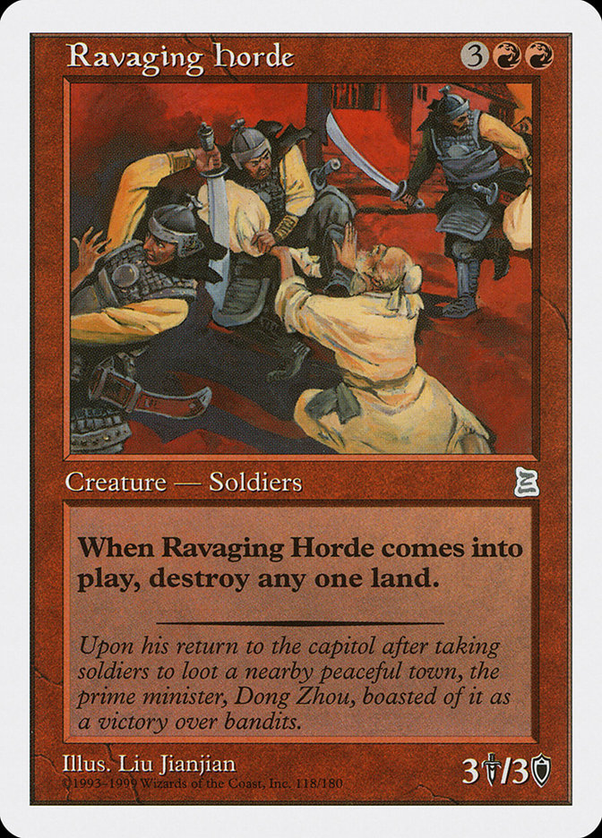 Ravaging Horde [Portal Three Kingdoms] - Magic: The Gathering - Card Brawlers | Quebec | Canada |