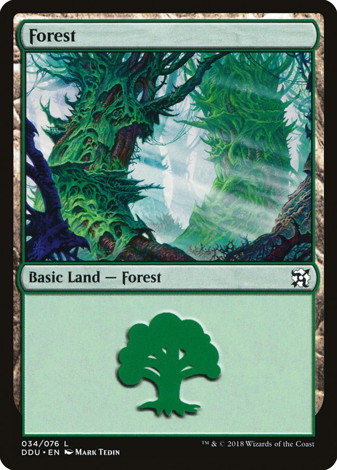 Forest (34) [Duel Decks: Elves vs. Inventors] - Magic: The Gathering - Card Brawlers | Quebec | Canada |