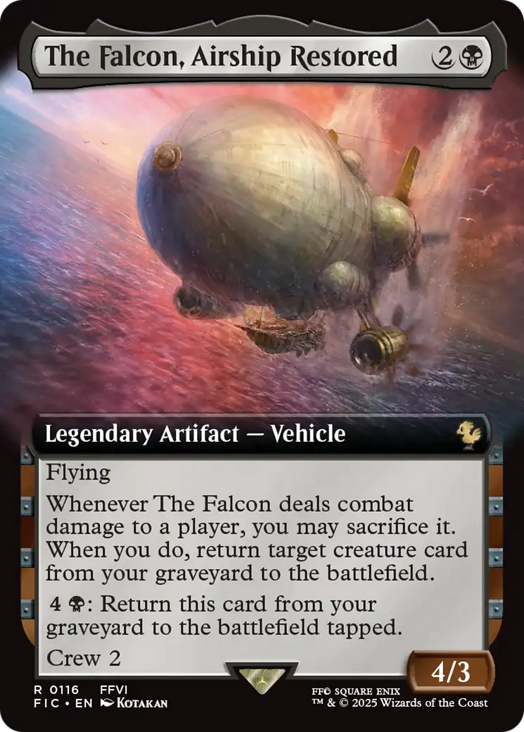 The Falcon, Airship Restored (Extended Art) [FINAL FANTASY Commander] - Magic: The Gathering - Card Brawlers | Quebec | Canada |