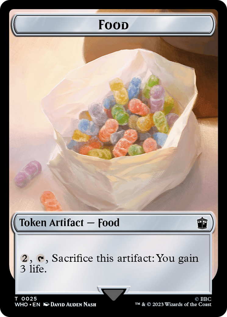 Alien // Food (0025) Double-Sided Token [Doctor Who Tokens] - Magic: The Gathering - Card Brawlers | Quebec | Canada |