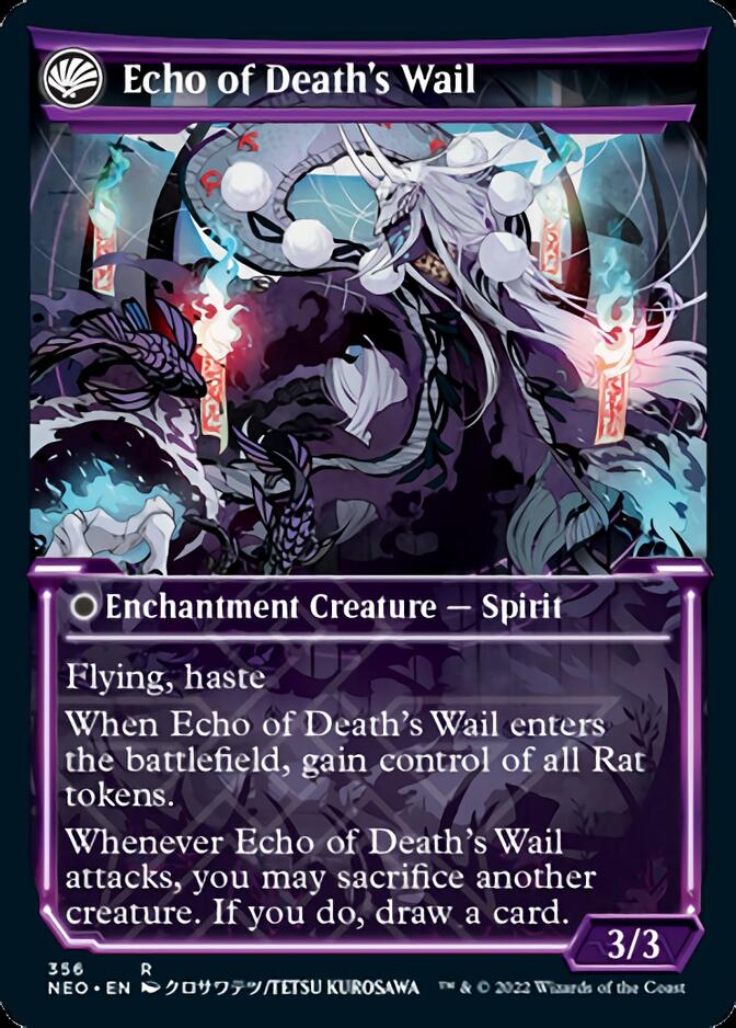 Tribute to Horobi // Echo of Death's Wail (Showcase Soft Glow) [Kamigawa: Neon Dynasty] - Magic: The Gathering - Card Brawlers | Quebec | Canada |