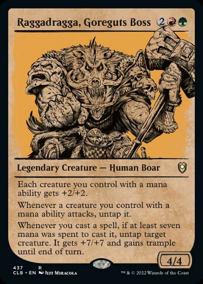 Raggadragga, Goreguts Boss (Showcase) [Commander Legends: Battle for Baldur's Gate] - Magic: The Gathering - Card Brawlers | Quebec | Canada |