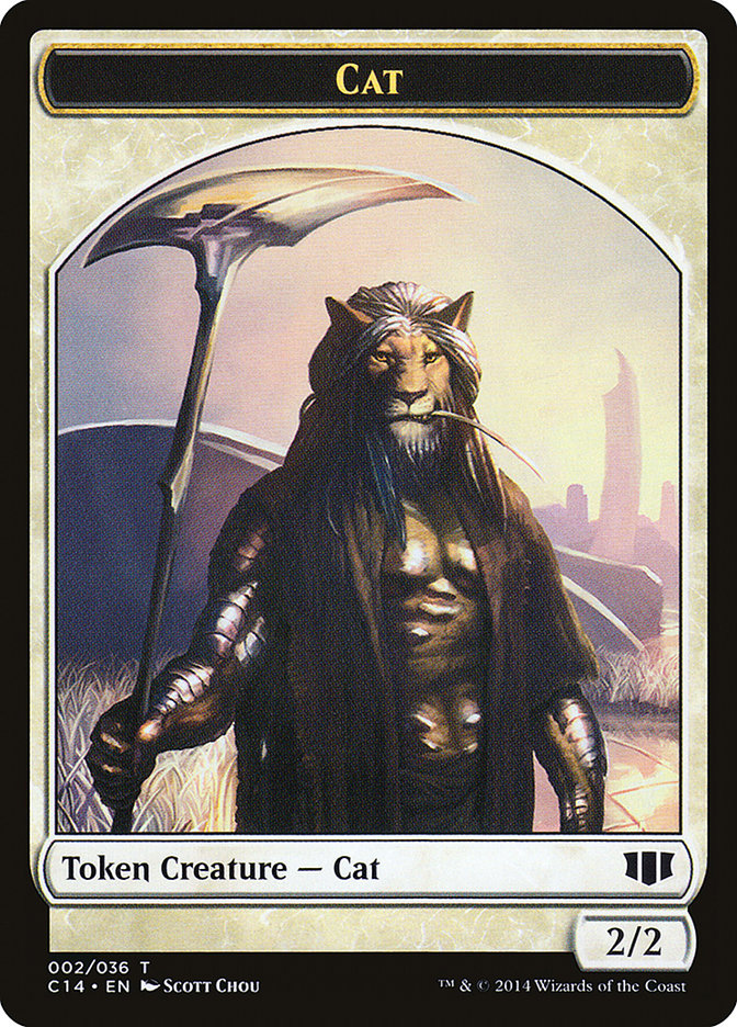 Angel // Cat Double-Sided Token [Commander 2014 Tokens] - Magic: The Gathering - Card Brawlers | Quebec | Canada |