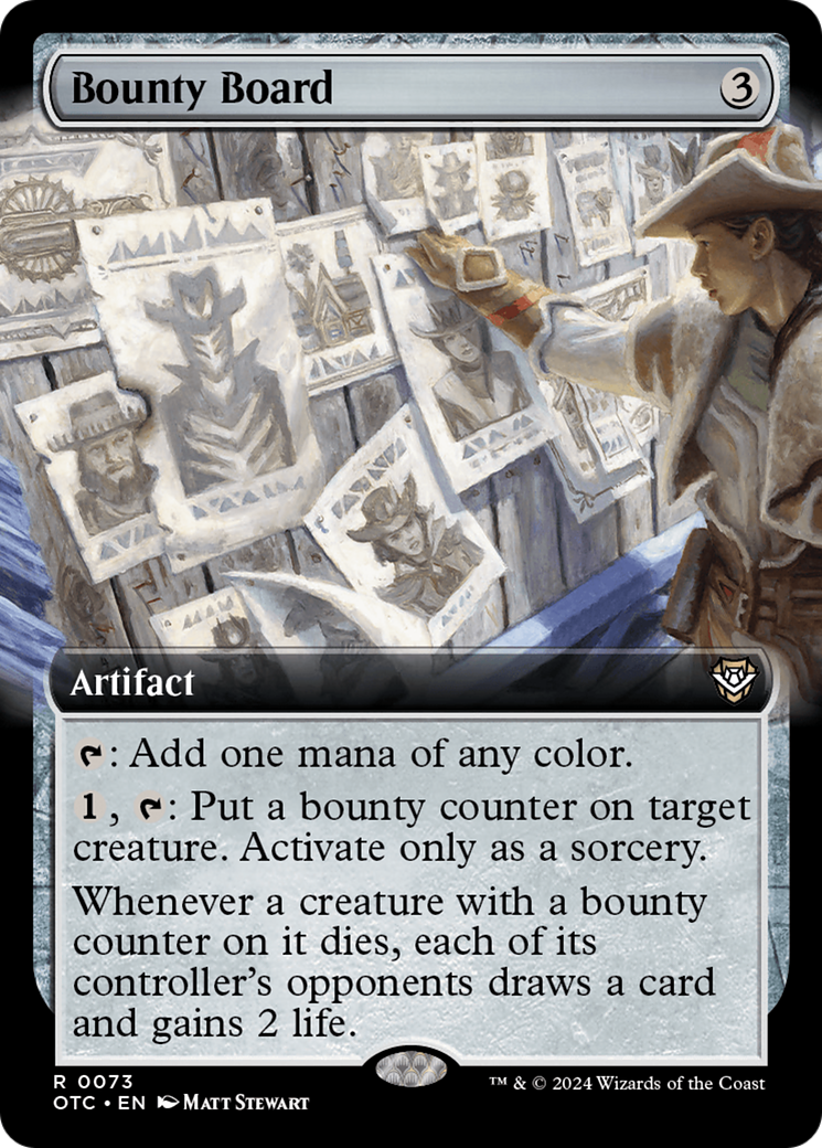 Bounty Board (Extended Art) [Outlaws of Thunder Junction Commander] - Magic: The Gathering - Card Brawlers | Quebec | Canada |