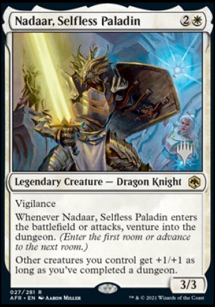 Nadaar, Selfless Paladin (Promo Pack) [Dungeons & Dragons: Adventures in the Forgotten Realms Promos] - Magic: The Gathering - Card Brawlers | Quebec | Canada |