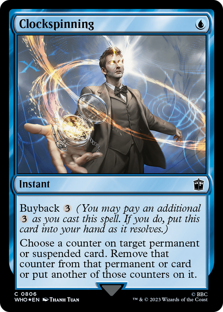 Clockspinning (Surge Foil) [Doctor Who] - Magic: The Gathering - Card Brawlers | Quebec | Canada |