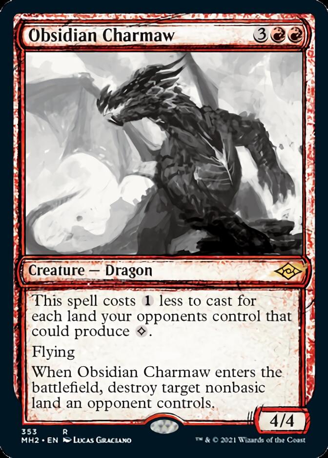 Obsidian Charmaw (Sketch) [Modern Horizons 2] - Magic: The Gathering - Card Brawlers | Quebec | Canada |