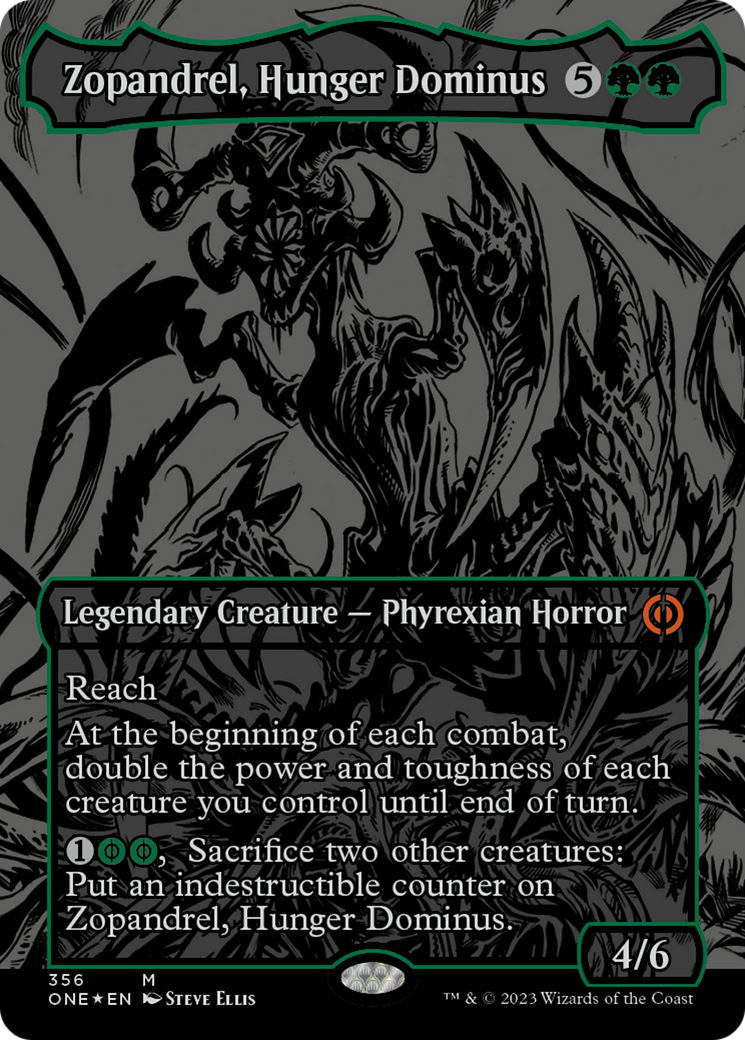 Zopandrel, Hunger Dominus (Oil Slick Raised Foil) [Phyrexia: All Will Be One] - Magic: The Gathering - Card Brawlers | Quebec | Canada |