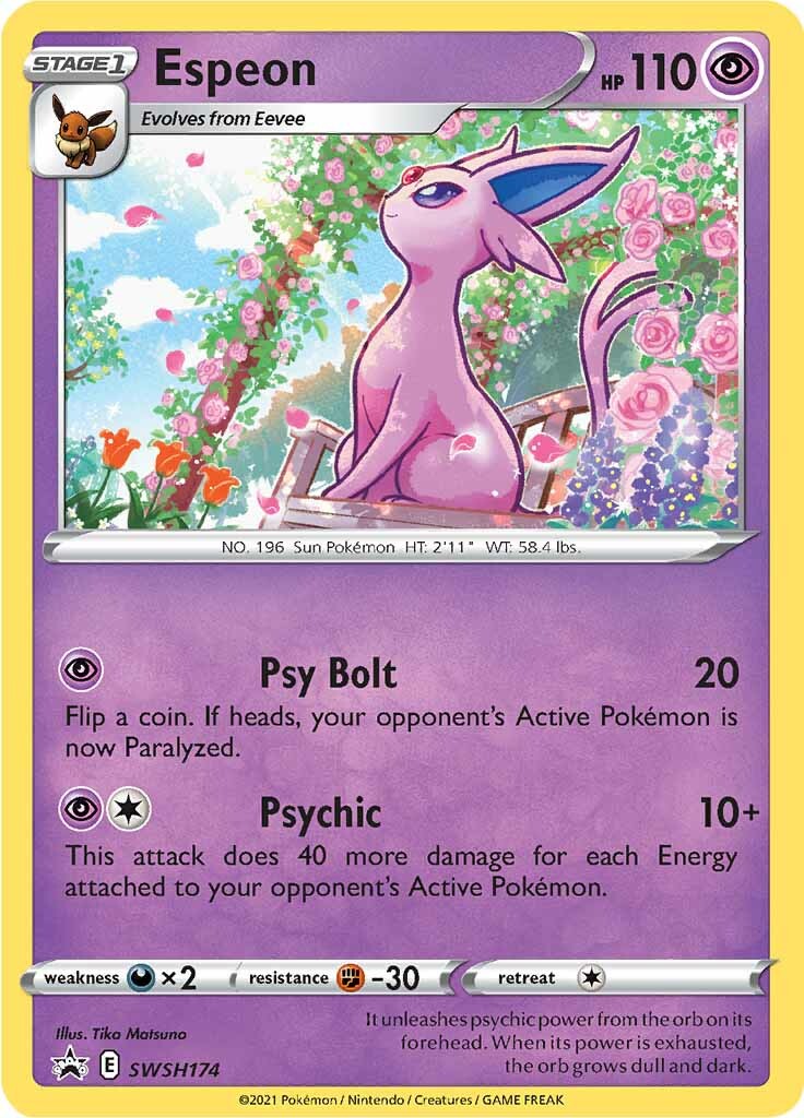 Espeon (SWSH174) [Sword & Shield: Black Star Promos] - Pokémon - Card Brawlers | Quebec | Canada |